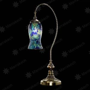 Lampada turca in vetro a mosaico